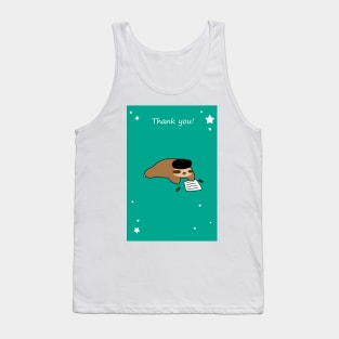 Thank You - Beatnik Sloth Tank Top